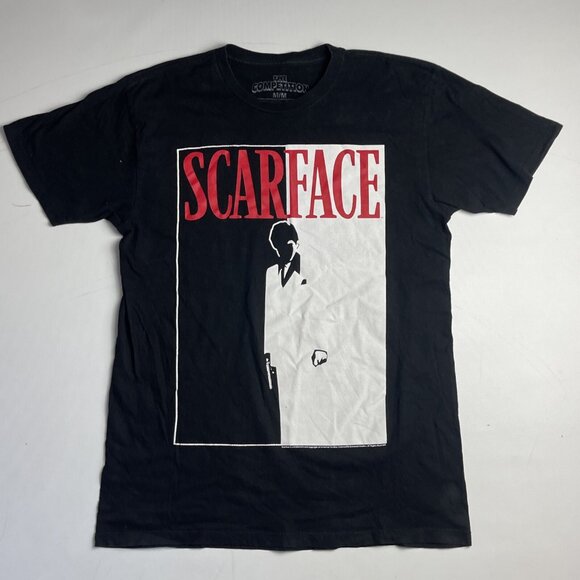 Scarface Shirt Mens M Black Movie Print Graphic Short Sleeve - Picture 1 of 10